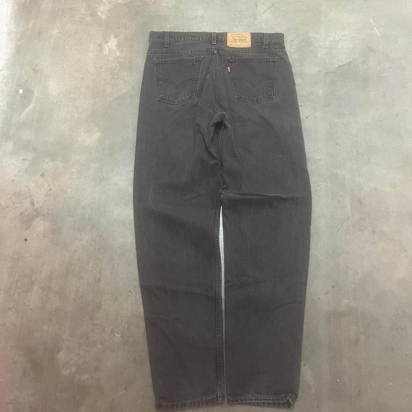 Vintage‎ 90s Levi's orange tab men's Black faded skater loose fit jeans